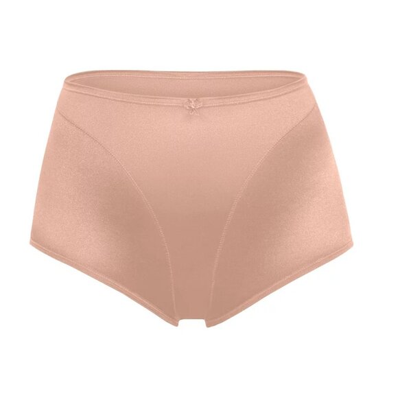 #837 Leonisa Women's Light Tummy-Control Hi Cut Thong-Silhouette Panty - Beige - Picture 7 of 8